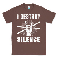 Chestnut i destroy silence drum set drummer gift Classic Tee - linhVisuals
