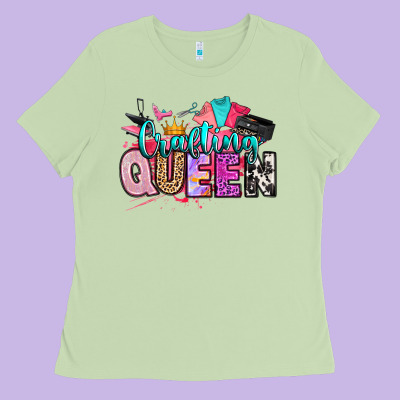 Crafting Queen Ladies Tee Designed By Artiststas
