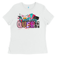 White crafting queen Ladies Tee - Artiststas