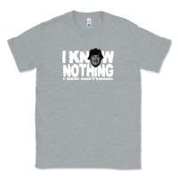 Heather Grey i know nothing Classic Tee - linhVisuals