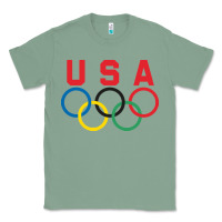 Sage OLYMPIC RINGS Classic Tee - linhVisuals