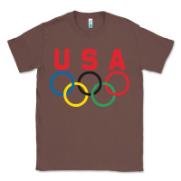 Chestnut OLYMPIC RINGS Classic Tee - linhVisuals