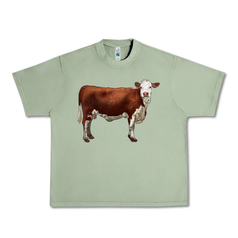 Hereford Cow Urban Heavy Tee by LillyAllenDesigns | Teevron