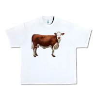 White hereford cow Urban Heavy Tee - LillyAllenDesigns