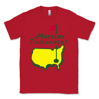 Red MASTERS TOURNAMENT GOLF Classic Tee - linhVisuals