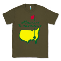 Army Green MASTERS TOURNAMENT GOLF Classic Tee - linhVisuals