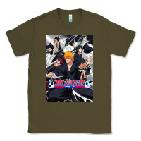 Army Green Bleachs Anime Classic Tee - linhVisuals