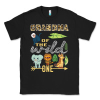 Black grandma of the wild one zoo mother birthday safari jungle long sleeve Classic Tee - linhVisuals