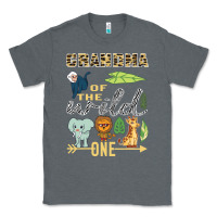Charcoal Heather grandma of the wild one zoo mother birthday safari jungle long sleeve Classic Tee - linhVisuals