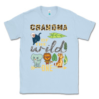 Dusty Blue grandma of the wild one zoo mother birthday safari jungle long sleeve Classic Tee - linhVisuals