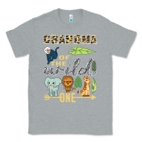Heather Grey grandma of the wild one zoo mother birthday safari jungle long sleeve Classic Tee - linhVisuals