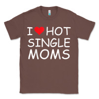 Chestnut i love hot single moms tee red heart hot mother milf mommy t shirt Classic Tee - linhVisuals