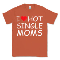 Copper i love hot single moms tee red heart hot mother milf mommy t shirt Classic Tee - linhVisuals