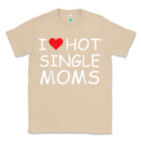 Mushroom i love hot single moms tee red heart hot mother milf mommy t shirt Classic Tee - linhVisuals