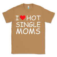 Toasted Coconut i love hot single moms tee red heart hot mother milf mommy t shirt Classic Tee - linhVisuals