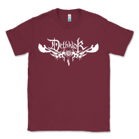 Burgundy dethklok Classic Tee - linhVisuals