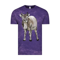 Cloud Purple reindeer fawn deer Vintage Tee - LillyAllenDesigns