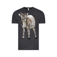 Vintage Black reindeer fawn deer Vintage Tee - LillyAllenDesigns
