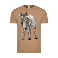 Vintage Coffee reindeer fawn deer Vintage Tee - LillyAllenDesigns