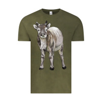 Vintage Olive reindeer fawn deer Vintage Tee - LillyAllenDesigns
