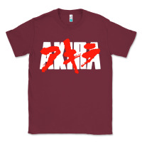Burgundy black akira Classic Tee - linhVisuals