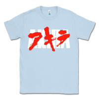 Dusty Blue black akira Classic Tee - linhVisuals