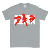 Heather Grey black akira Classic Tee - linhVisuals