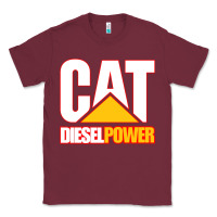Burgundy cat diesel power Classic Tee - linhVisuals