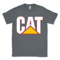 Charcoal Heather cat Classic Tee - linhVisuals