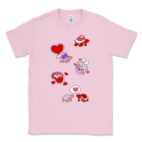 Bubblegum Pink valentines day turtles Classic Tee - linhVisuals