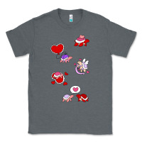 Charcoal Heather valentines day turtles Classic Tee - linhVisuals