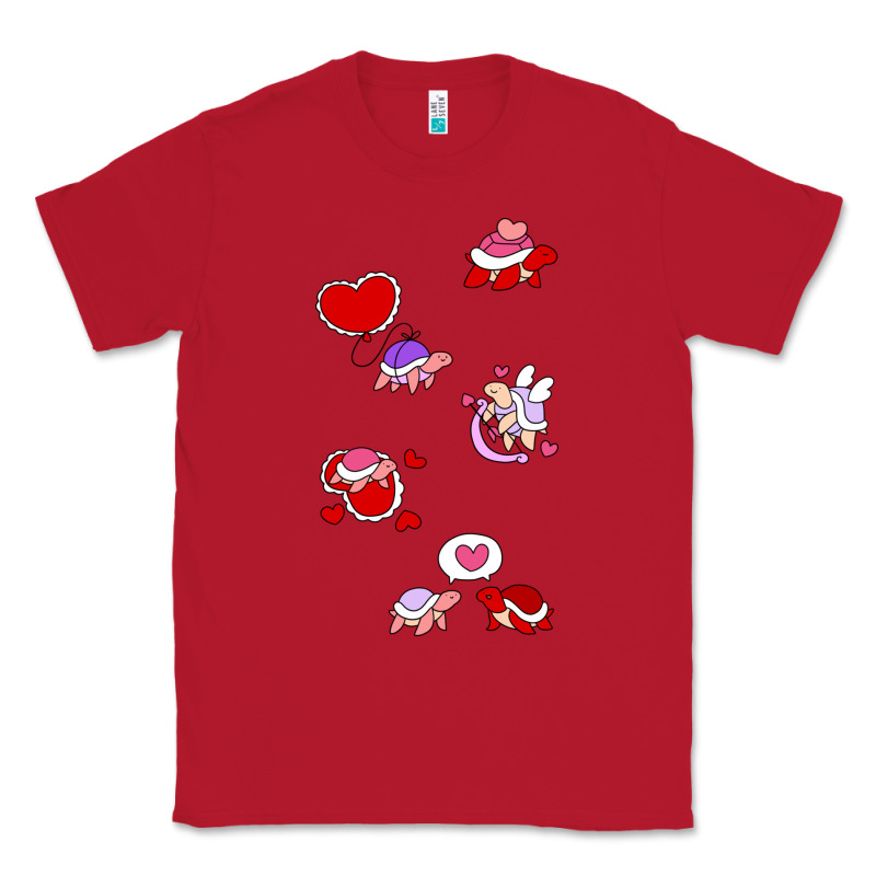 Valentines Day Turtles Classic Tee by linhVisuals | Teevron