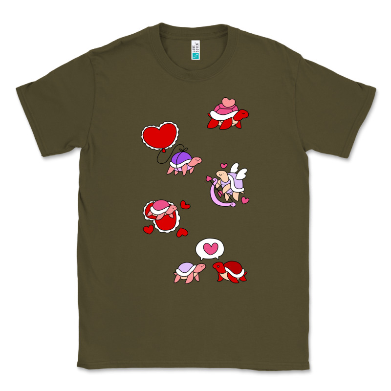Valentines Day Turtles Classic Tee by linhVisuals | Teevron
