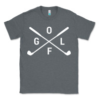 Charcoal Heather Golf Club 001 Classic Tee - linhVisuals