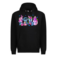 Black stitch coffee cups Premium Hoodie - AdoDesignShop
