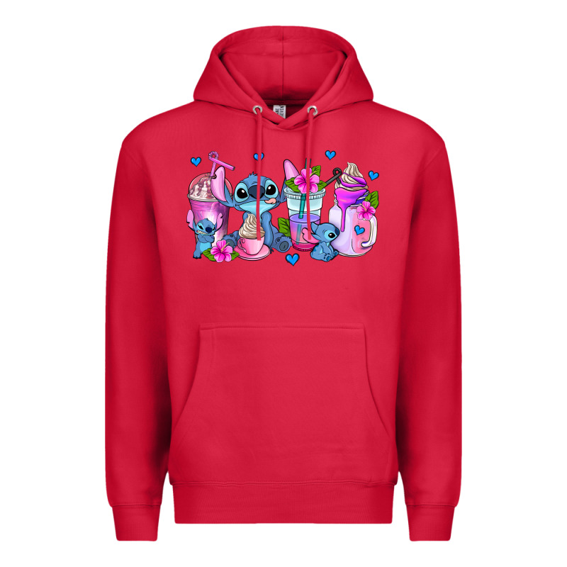 Stitch Coffee Cups Premium Hoodie by AdoDesignShop | Teevron