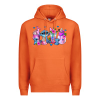 Carrot stitch coffee cups Premium Hoodie - AdoDesignShop