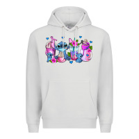 Dove Grey stitch coffee cups Premium Hoodie - AdoDesignShop