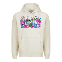Oatmeal Heather stitch coffee cups Premium Hoodie - AdoDesignShop