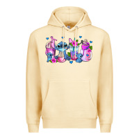 Pina Colada stitch coffee cups Premium Hoodie - AdoDesignShop