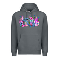 Rock stitch coffee cups Premium Hoodie - AdoDesignShop