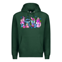 Sports Green stitch coffee cups Premium Hoodie - AdoDesignShop