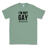 Sage i'm not gay but $20 is $20 (white) Classic Tee - linhVisuals