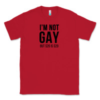 Red i'm not gay but $20 is $20 (white) Classic Tee - linhVisuals
