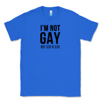True Royal i'm not gay but $20 is $20 (white) Classic Tee - linhVisuals