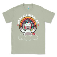 Matcha we're all gonna die funny cute unicorn Classic Tee - linhVisuals