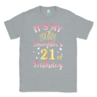 Heather Grey it's my daughter's 21st birthday happy to her mommy daddy t shirt Classic Tee - linhVisuals