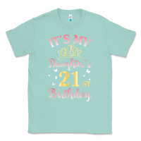 Seafoam it's my daughter's 21st birthday happy to her mommy daddy t shirt Classic Tee - linhVisuals
