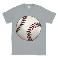 Heather Grey baseball ball Classic Tee - FaDigitalArtStudio