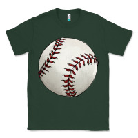 Sports Green baseball ball Classic Tee - FaDigitalArtStudio